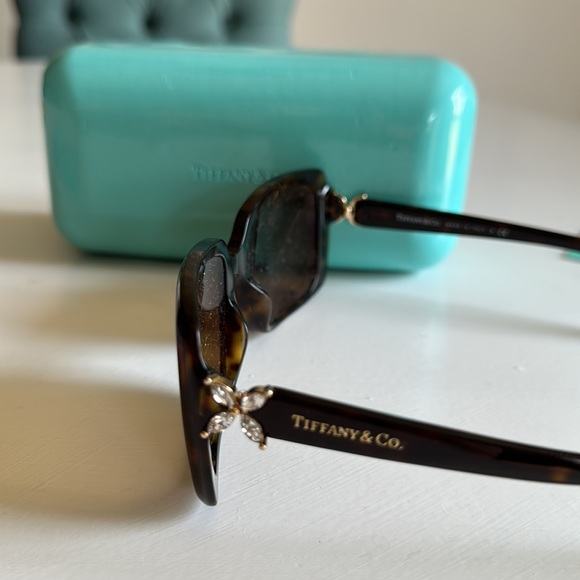 Tiffany & Co. Tortoise Sunglasses with Dark Brown Lenses - Picture 5 of 11